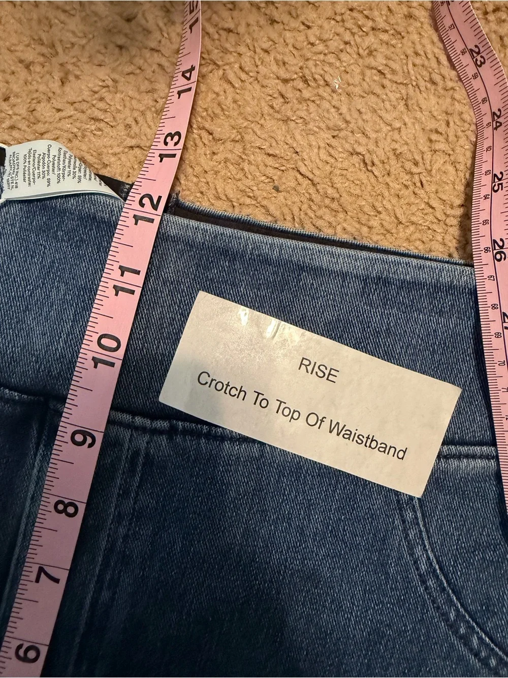 NWT HALARA | High Rise Elastic Waist Pull On Skinny Leg Jeans Women's Size Large - Picture 10 of 11